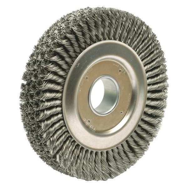 Weiler 10" Cable Twist Knot Wire Wheel .023" Steel Fill 2" Arbor Hole - 94008