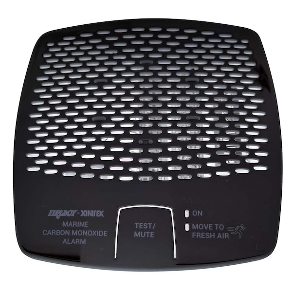 Fireboy-Xintex Xintex CMD6-MD-BR CO Alarm 12/24V DC - Black - CMD6-MD-BR