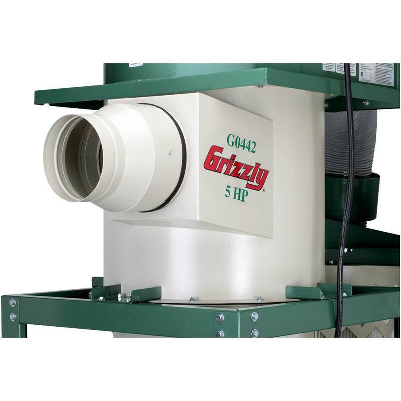 Recolector de polvo en ciclón de 5 HP de Grizzly Industrial - G0442.