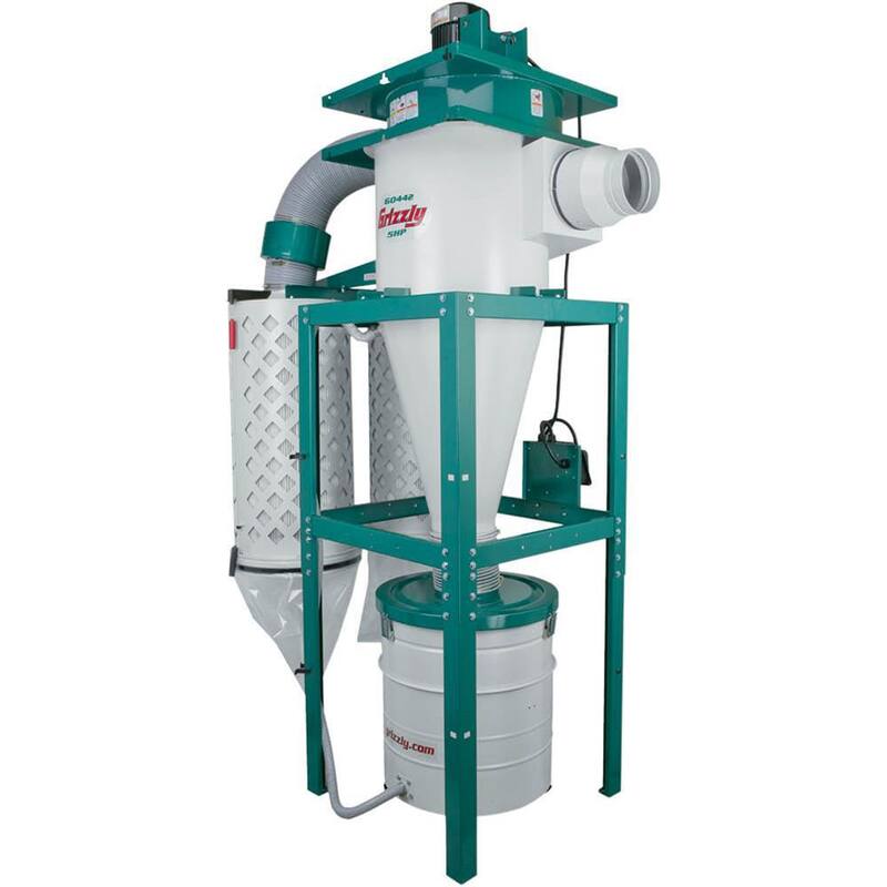 Recolector de polvo en ciclón de 5 HP de Grizzly Industrial - G0442.