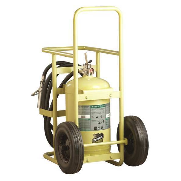 Buckeye Fire Equipment Wheeled Fire Extinguisher, 65 lb Capacity, Class ABC , UL Rating4A:60B:C , Halotron - 76500