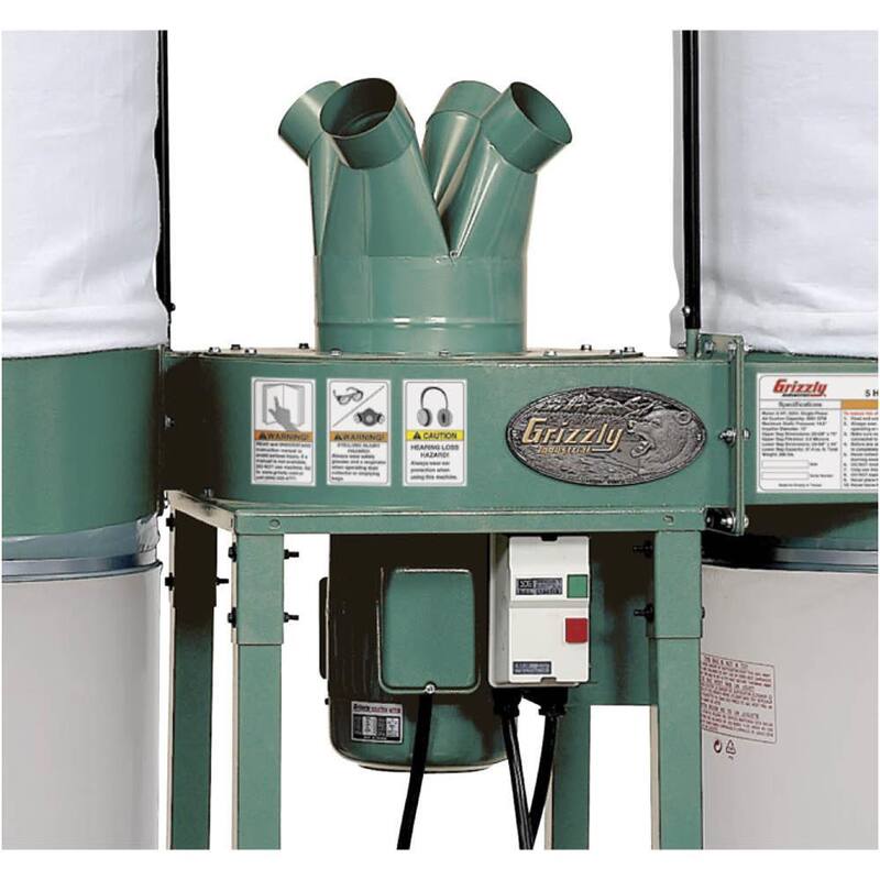 Colector de polvo industrial de 5 HP de Grizzly Industrial - G0672