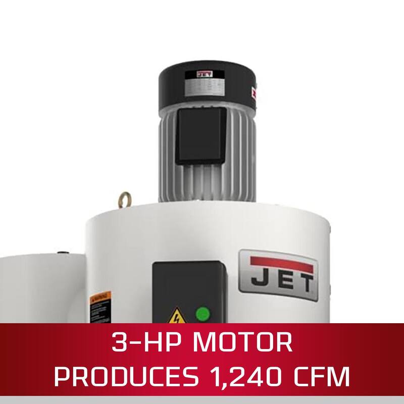 Jet JCDC-3 3HP Kit de colector de polvo de ciclón de 230 voltios - 717530K