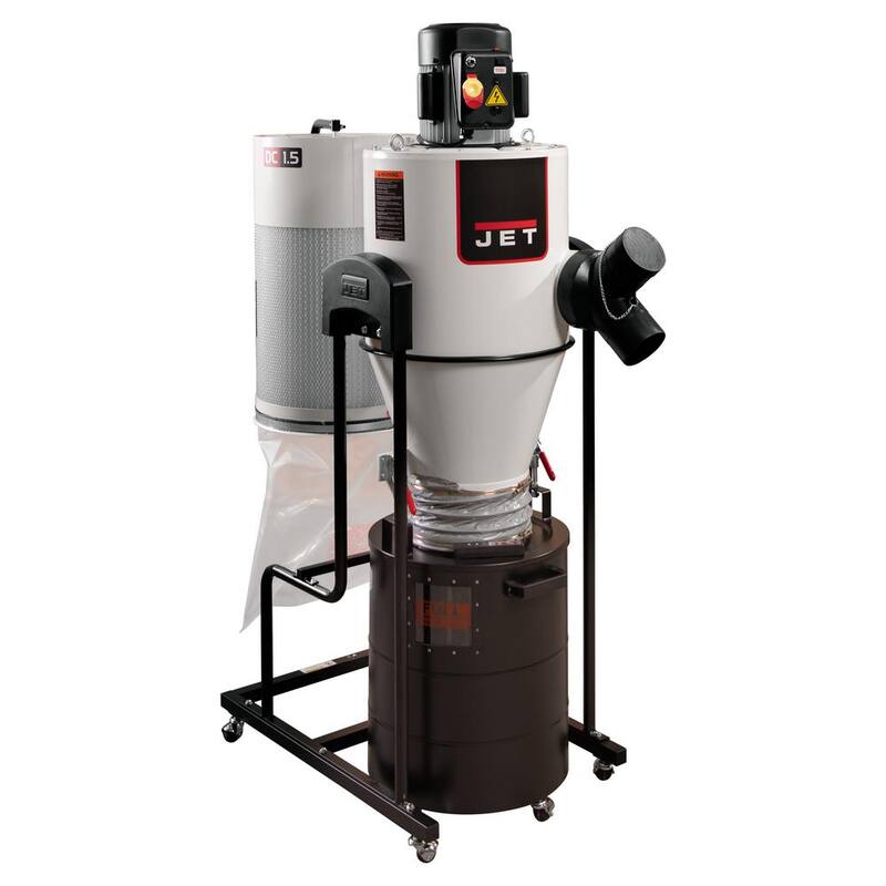 Jet JCDC-1.5 1.5HP 115-Volt Ciclón Colector de Polvo - 717515