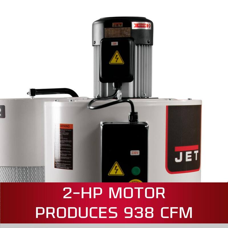 Jet JCDC-2 Recolección de polvo ciclónico de 2HP y 230 voltios - 717520