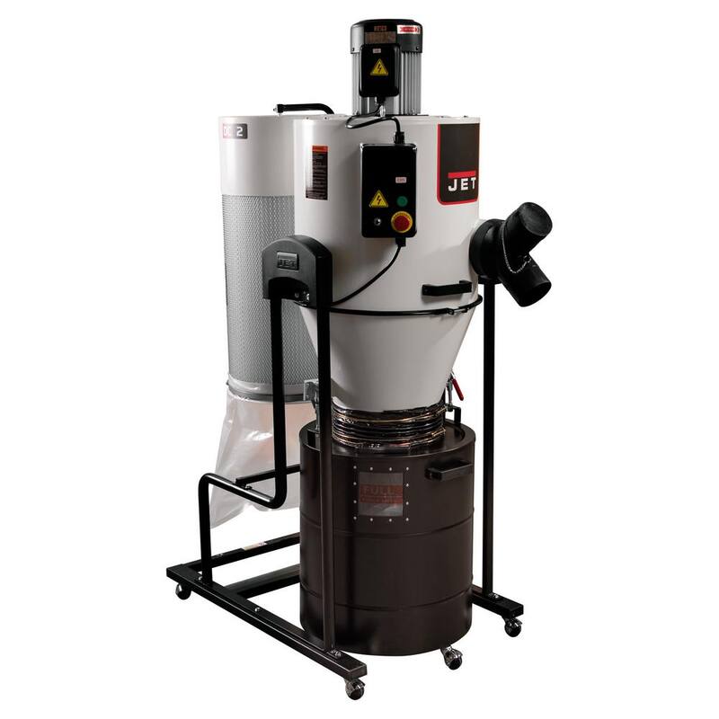 Jet JCDC-2 Recolección de polvo ciclónico de 2HP y 230 voltios - 717520