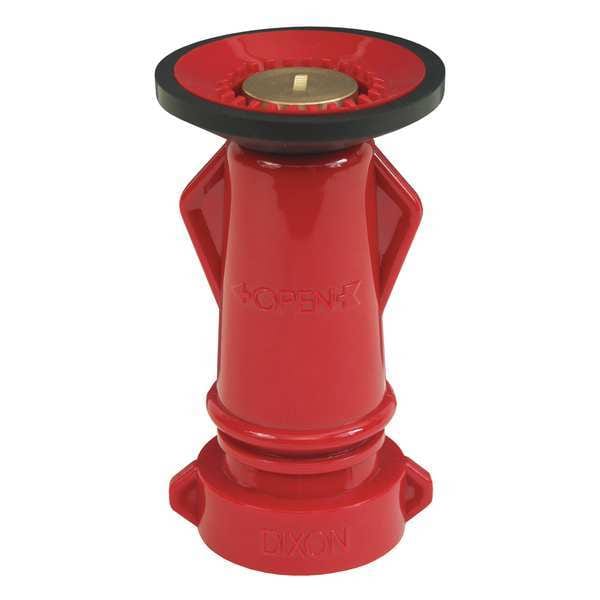 Dixon Fire Hose Nozzle, 1-1/2 In., Red - PFNB150S
