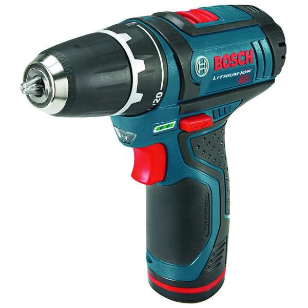 Bosch 12V Standard Drill Kit, 3/8 in, 12V DC, Battery Included Cordless Drill - PS31-2A