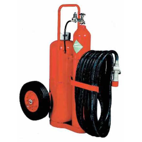 Kidde Wheeled Fire Extinguisher, 125 lb Capacity, Class BC , UL Rating240B:C , Potassium Bicarbonate - B125K-1