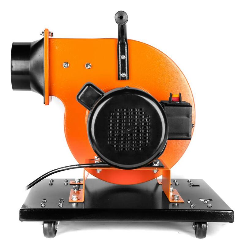 Recolector de polvo rodante de 7.4 amperios de WEN con motor de inducción, bolsa de 15 galones y montaje en pared opcional - DC3474