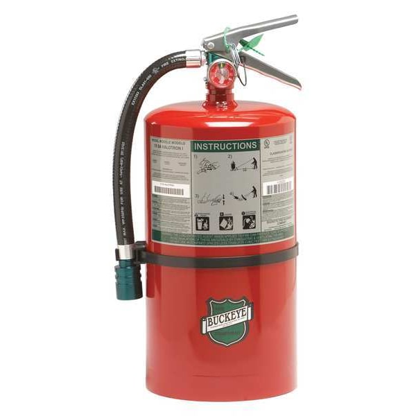 Buckeye Fire Equipment Fire Extinguisher, 15.5 lb Capacity, Class ABC , UL Rating2A:10B:C , HCFC - 71550