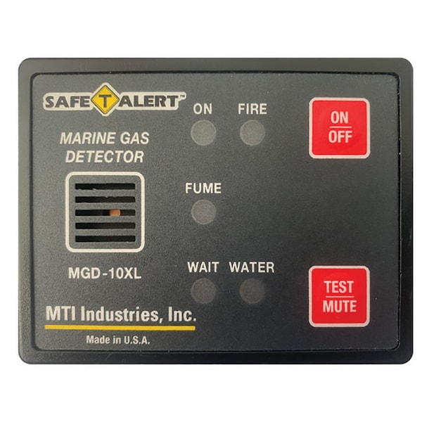 Safe-T-Alert Gas Vapor Alarm Fume, Fire, Bilge Water - Black Surface M - MGD-10XL