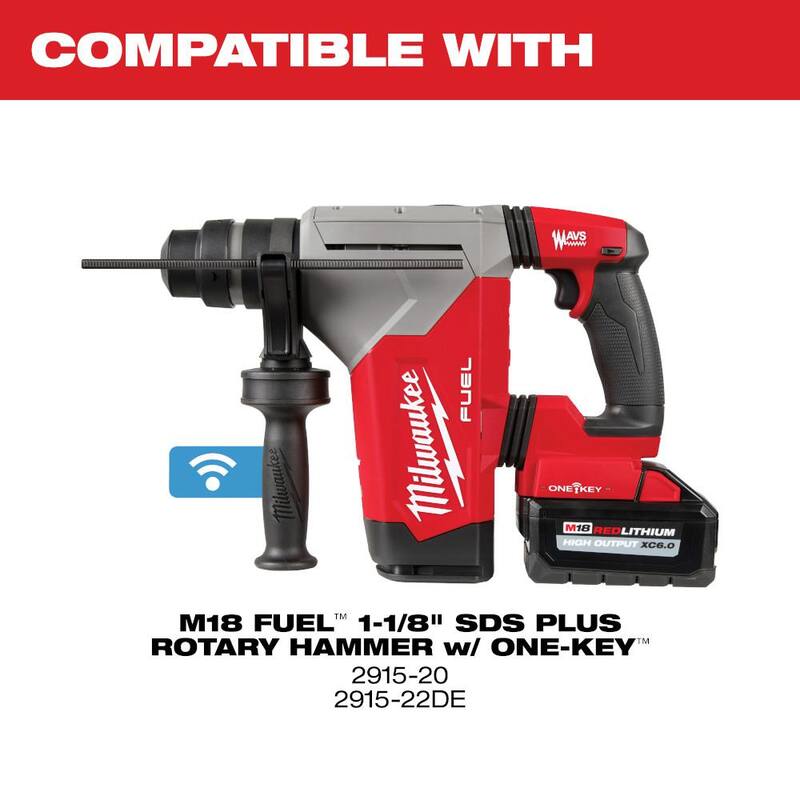 Milwaukee M18 HammerVac inalámbrico de 18 voltios de iones de litio con filtro HEPA para aspiración de polvo de 1-1/8 pulgadas (sólo herramienta) - 2915-DE