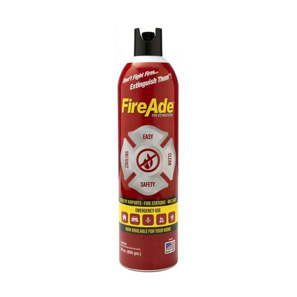 Fireade One Touch Foam Fire Extinguisher 1:B, 30 oz Capacity, Class AB , UL Rating1:B , Water-Based Foam - 30NH-20CT