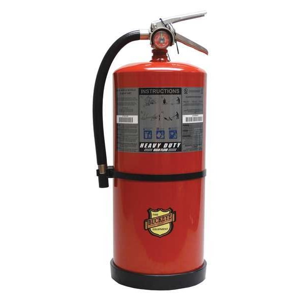 Buckeye Fire Equipment Fire Extinguisher, 20 lb Capacity, Class ABC , UL Rating4A:60B:C , Monoammonium Phosphate - 12351