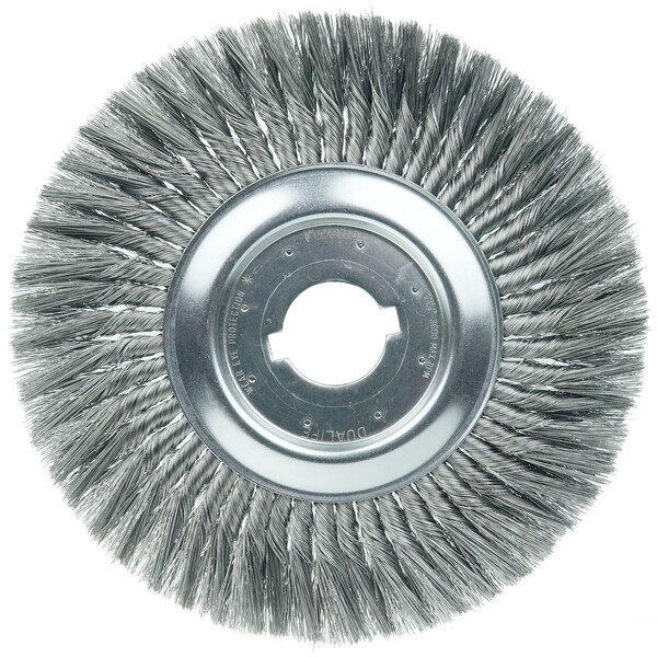 Weiler 12" Standard Twist Knot Wire Wheel .014" Steel Fill 2" Arbor Hole - 08200-14