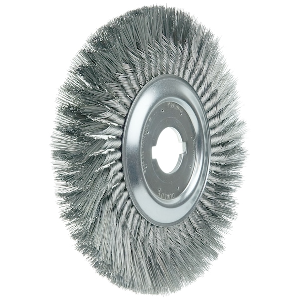 Weiler 12" Standard Twist Knot Wire Wheel .014" Steel Fill 2" Arbor Hole - 08200-14