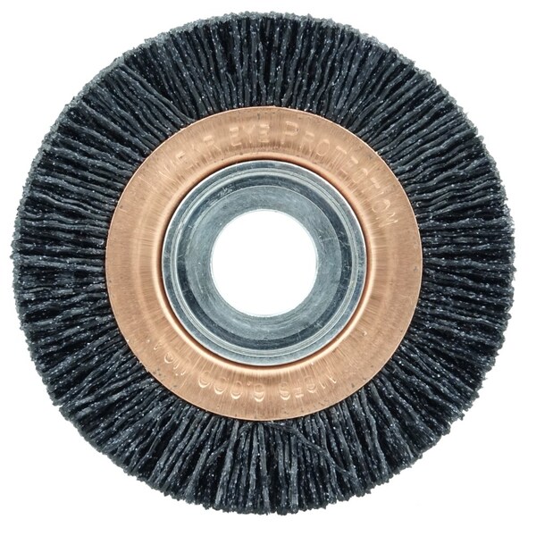Weiler Burr-Rx 3" Narrow Face Wheel, .035/80CG Crimped Fill, 5/8"-1/2" - 31241