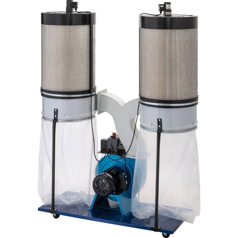 Aspiradora de polvo de doble contenedor de 3 HP South Bend - SB1101