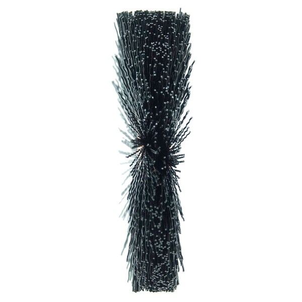 Weiler 3" Dia Nylon Wheel, .010" Crimped Black Nylon Fill, 1/2" Arbor Hole - 29070