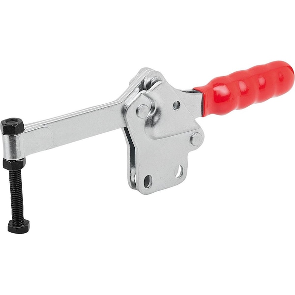 Kipp Toggle Clamp Horizontal Std, Vertical Foot F2=3400, Full Holding Arm M08X60, Steel Zinc Plated,  - K1433.03400