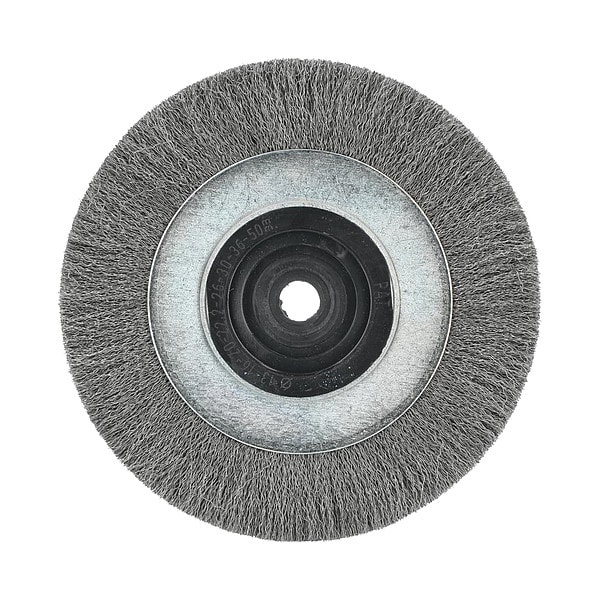 Zoro Select Wire Wheel Brush, Crimped, 6" Dia. - 66254443255