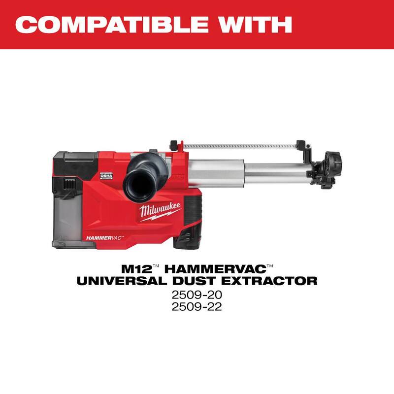 Cambio de filtro y tapa de caja de polvo Milwaukee M12 HAMMERVAC - 49-90-2343