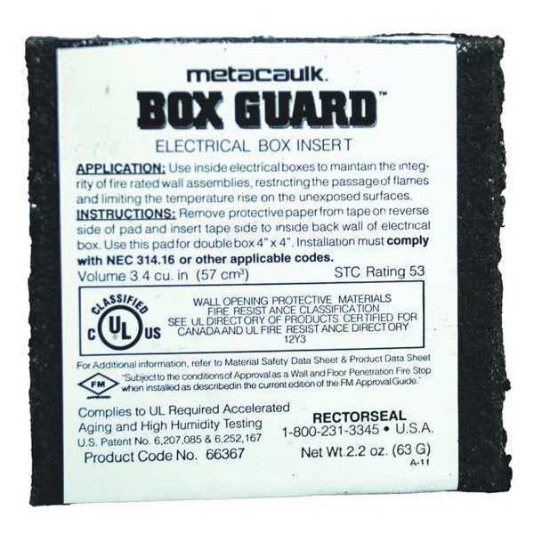 Metacaulk Fire Barrier Pad, 3-11/16" L, 1/4" W - 66367