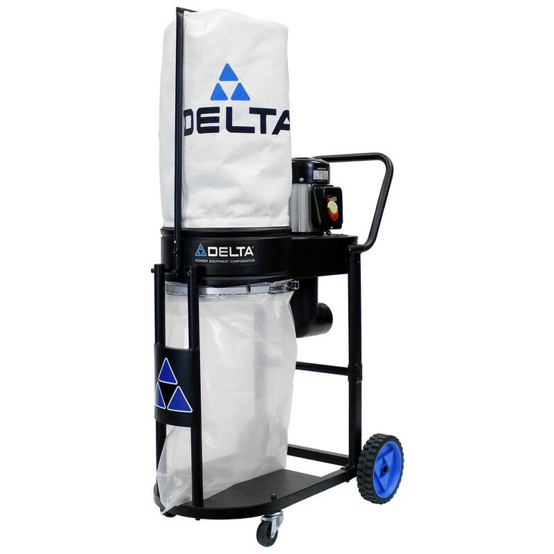 Motor de inducción de 1 HP Delta Sistema de colección de polvo de 750 CFM - 50-723 T2