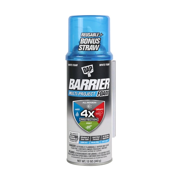 Dap DAP Barrier Foam White Polyurethane Foam Multipurpose Barrier Foam 12 oz - 7565012530