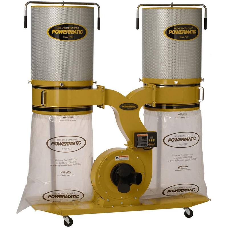 Recolector de polvo Powermatic PM1900TX-CK1 3HP 1PH con kit de contenedor de 2M - 1792072K