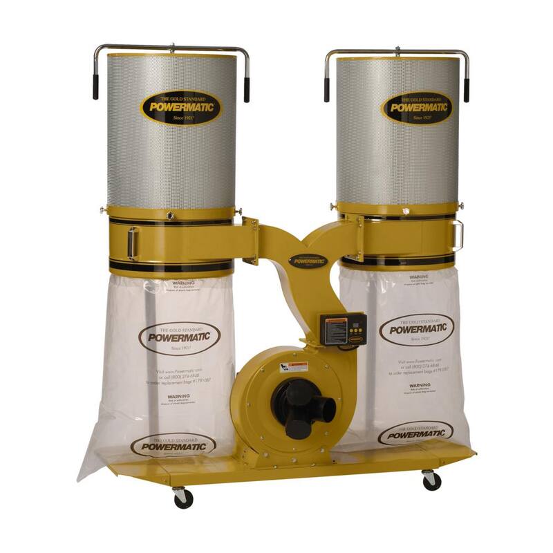 Recolector de polvo Powermatic PM1900TX-CK3 de 3HP 3PH con filtro de cartucho de 2M - 1792074K
