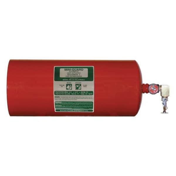 Buckeye Fire Equipment Automatic Spot Protection, 25 lb Capacity, Class BC , UL Rating10B:C , Halotron 5 sec, Discharge Time: - 87205