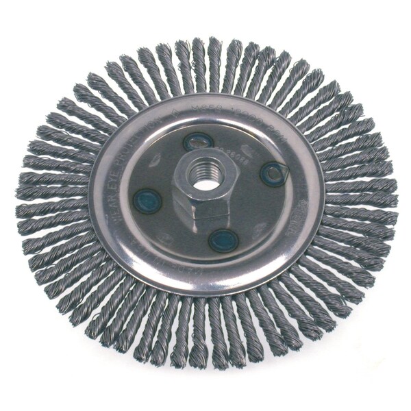Osborn High Speed Stringer Bead Wire Wheel, Dia.=4in., Stainless Steel, Fill Dia.=.020in., Max RPM=20,000 - 26399
