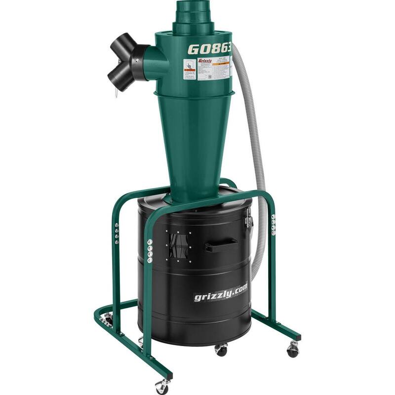 Separador de ciclón Grizzly Growler para colector de polvo - G0863 de Grizzly Industrial