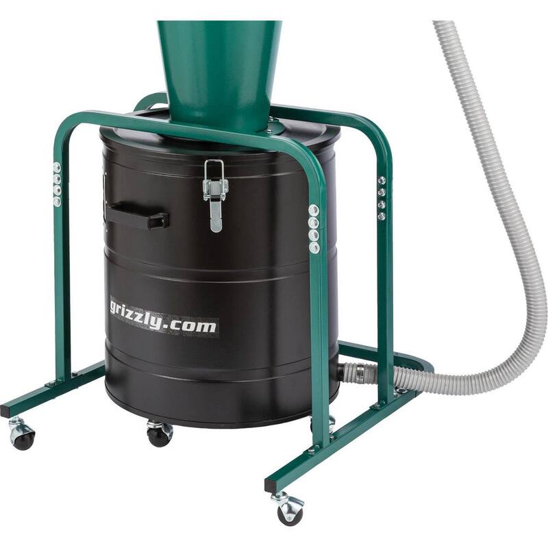 Separador de ciclón Grizzly Growler para colector de polvo - G0863 de Grizzly Industrial