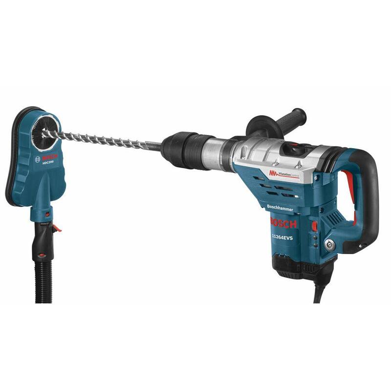 Adaptador de recolección de polvo universal para martillos rotativos de concreto/mampostería Bosch SDS-Max y SDS-Plus - HDC200