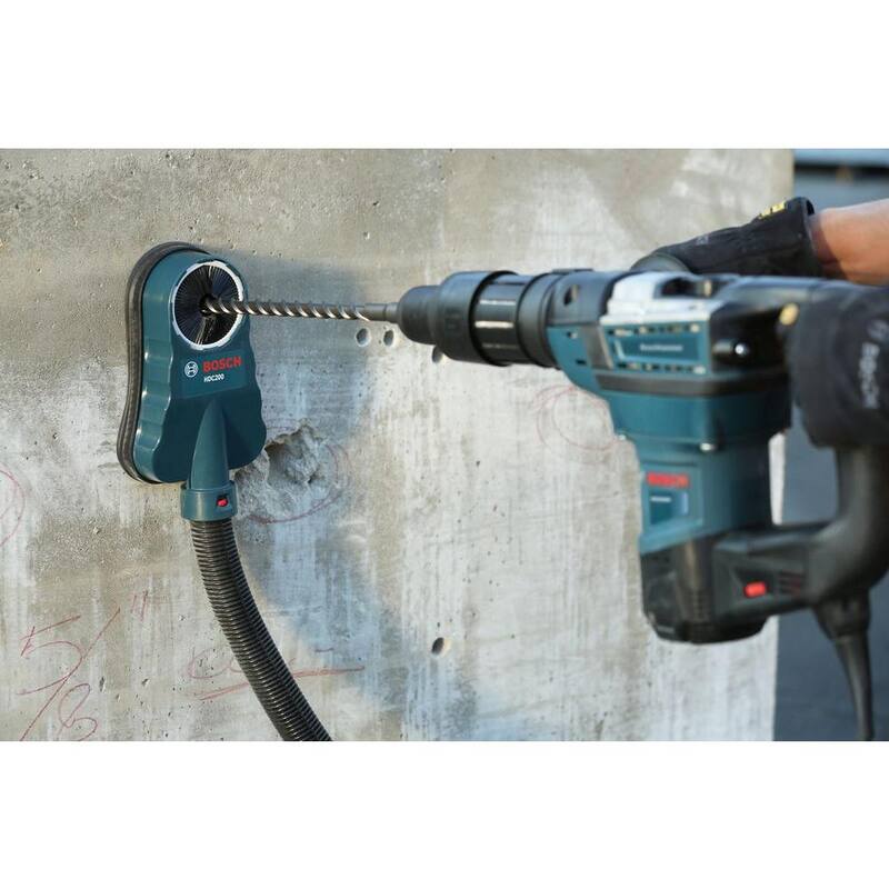 Adaptador de recolección de polvo universal para martillos rotativos de concreto/mampostería Bosch SDS-Max y SDS-Plus - HDC200