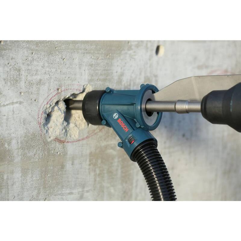 Accesorio de recolección de polvo para cincelado Bosch SDS-Max y Spline para martillos rotativos de concreto/mampostería - HDC300