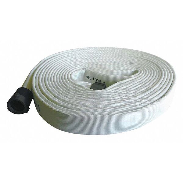 Kuriyama Attack Line Fire Hose, Double Jacket, Wht - G52H25HDW50NB