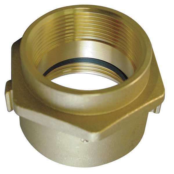 Moon American Fire Hose Adapter, FNST x FNPT, Brass - 364-25225621