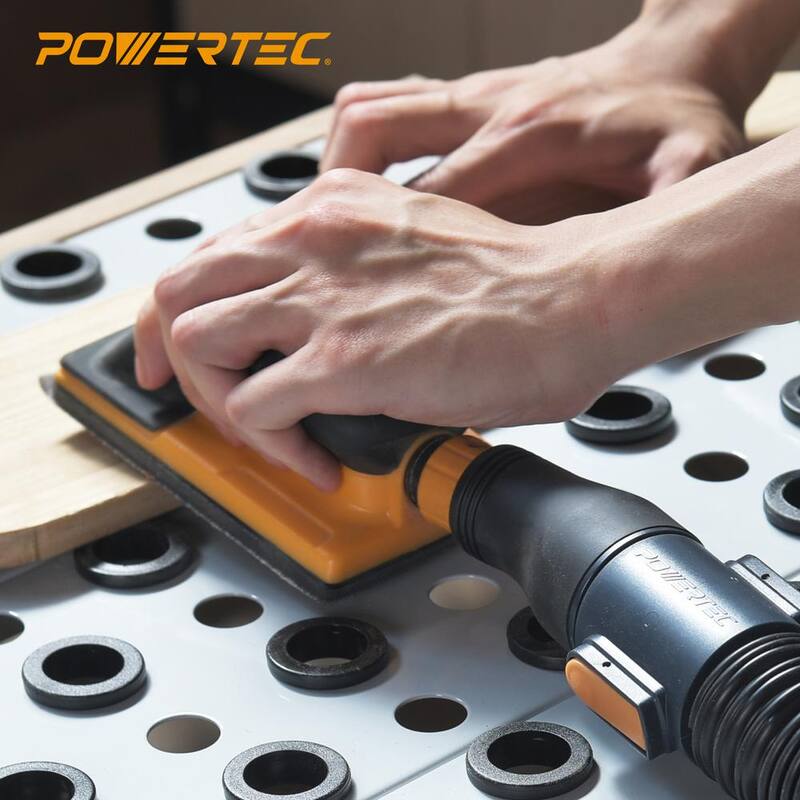 Kit de manguera de recolección de polvo para aspiradora de herramientas eléctricas POWERTEC con manguera de 10 pies, 4 adaptadores para aspiradora de taller y reductor de 2-1/2 a 2-1/4 pulgadas - 70376N
