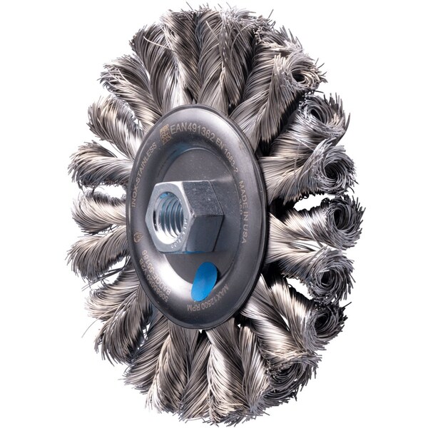 Pferd PFERD Full Cable Knot Wheel Brush COMBITWIST HD 5in Dia. .014in SS 5/8-11 Arbor - 82398