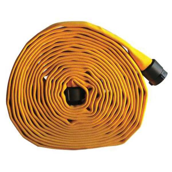 Kuriyama Attack Line Fire Hose, 400 psi, Rubber - G52H25HDY50N