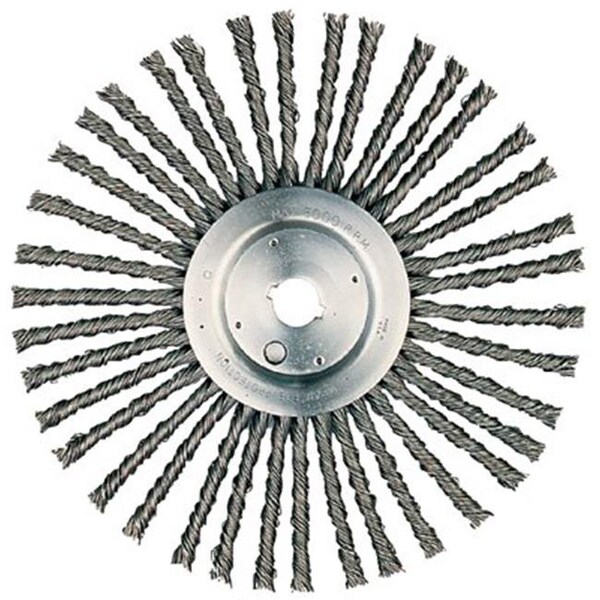 Weiler Weiler 804-94026 12 Inch Cable Twist Wire Wheel .035 1 Inch A.H. - 804-94026