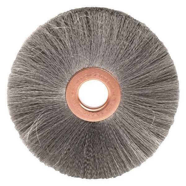 Weiler 3" Small Diameter Crimped Wire Wheel .003" Steel Fill 1/2" Arbor Hole - 99551