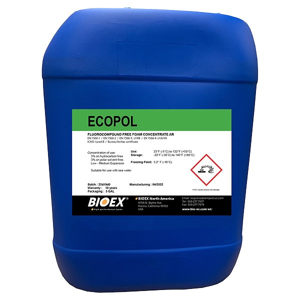 Bio-Ex Firefighting Foam, Pail, 5 gal - F05.01.1515