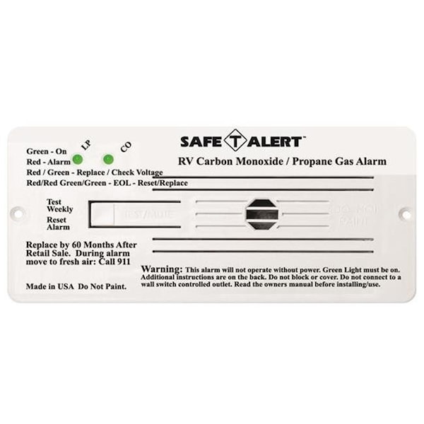 Mti Industry MTI INDUSTRY 35742WT Carbon Monoxide & Propane Leak Detector - LP & CO Gas; Whire - M6T-35742WT