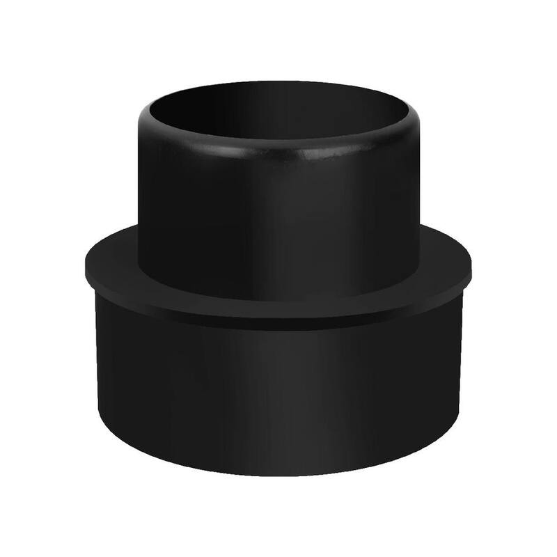 Manguera de colección de polvo de PVC de 3 pulgadas x 10 pies con reductor de 4 pulgadas a 3 pulgadas y abrazadera de manguera de 3 pulgadas x 5 llaves - 70437N