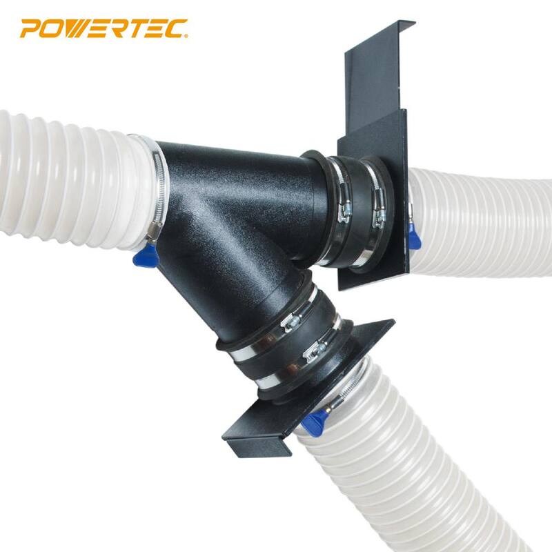 Manguera para recolección de polvo de 4 pulgadas x 20 pies con compuerta de explosión para sistemas de recolección de polvo - 70387N